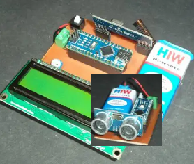 تشخیص دهنده سطح آب(Water Level Indicator) به کمک آردوینو (َArduino)، سنسور آلتراسونیک(Ultrasonic) با شماره HC-SR04 و ماژول RF به نام RF433