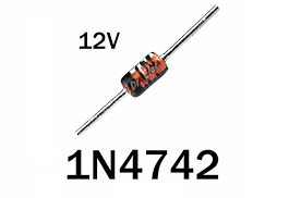 آشنایی با دیود زنر (Zener Diode) با شماره 1N4742 و مشخصات 1 وات 12 ولت