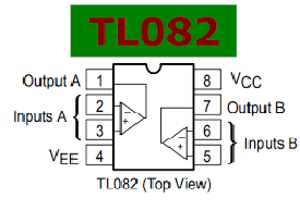 آشنایی با تقویت کننده عملیاتی (آپ امپ op-amp) به شماره TL082