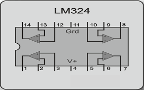 معرفی تراشه تقویت کننده عملیاتی (Op amp) چهارتایی به شماره LM324